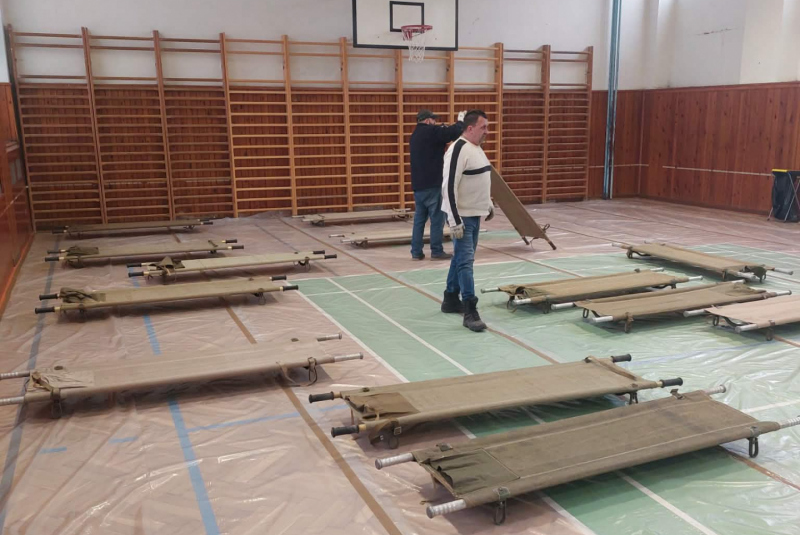 Evakuačné zariadenia pre utečencov z Ukrajiny