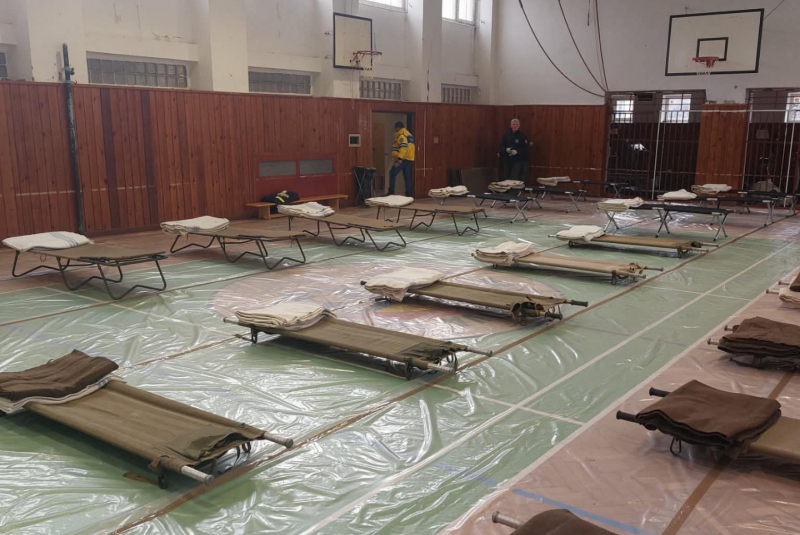 Evakuačné zariadenia pre utečencov z Ukrajiny