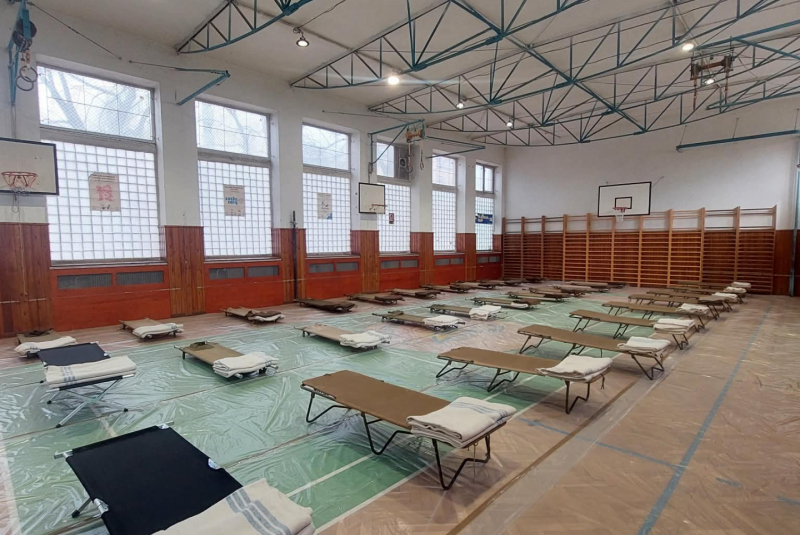 Evakuačné zariadenia pre utečencov z Ukrajiny