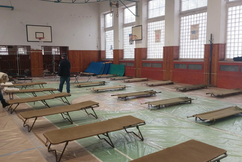 Evakuačné zariadenia pre utečencov z Ukrajiny