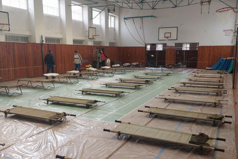 Evakuačné zariadenia pre utečencov z Ukrajiny