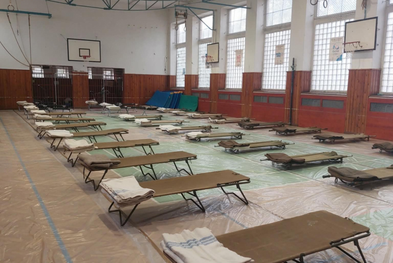 Evakuačné zariadenia pre utečencov z Ukrajiny