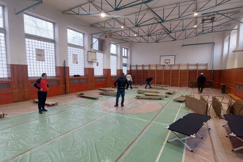 Evakuačné zariadenia pre utečencov z Ukrajiny