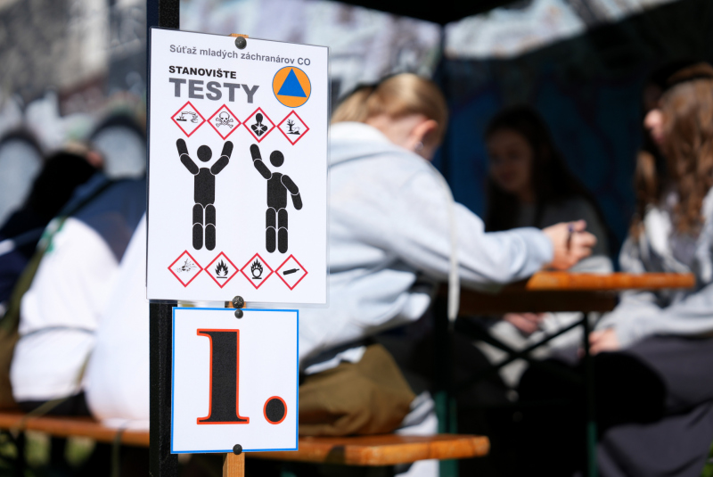 Okresné kolo súťaže mladých záchranárov civilnej ochrany (CVČ Po