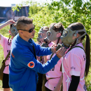 Okresné kolo súťaže mladých záchranárov civilnej ochrany (CVČ Po