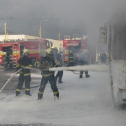 Požiar autobusu 2014